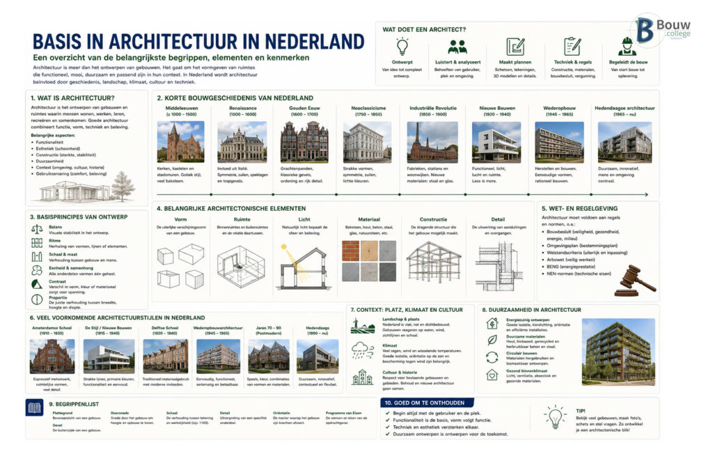 Infokaart Basis architectuur in Nederland